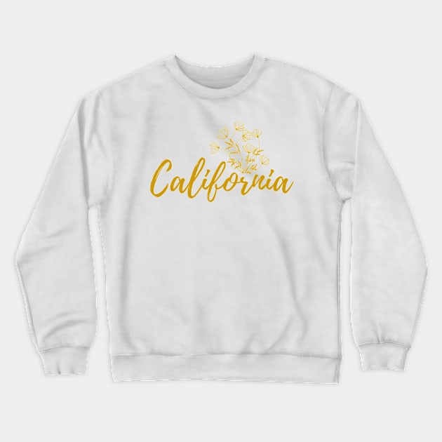 California Poppy Crewneck Sweatshirt by THINK. DESIGN. REPEAT.